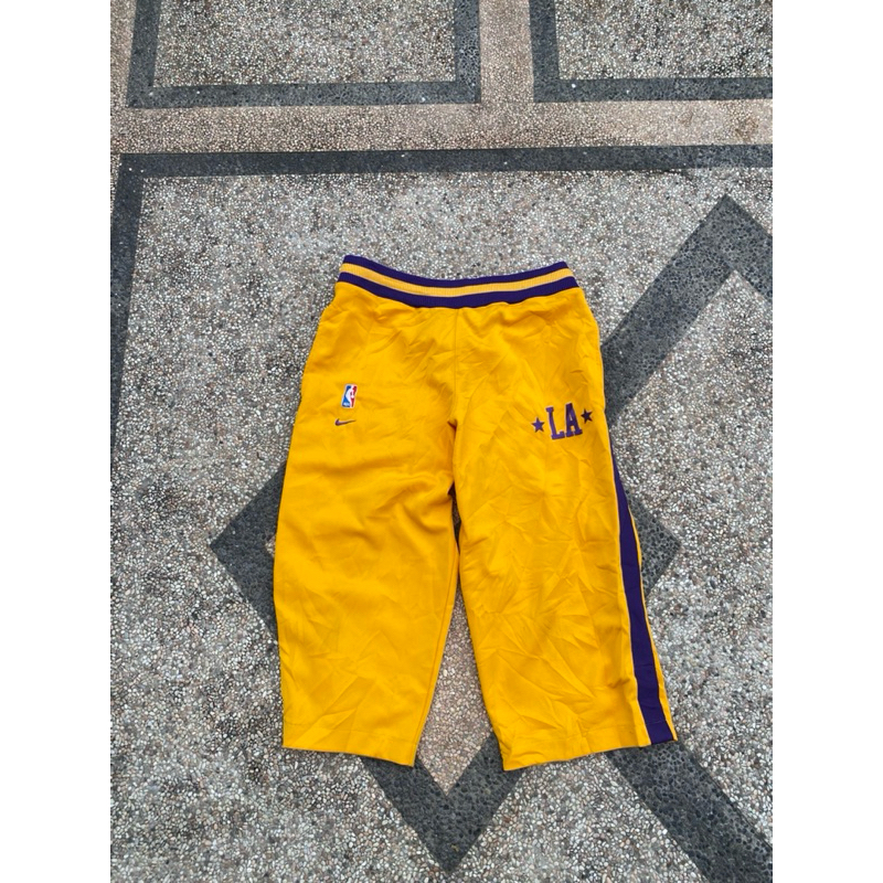 Vintage Nike Los Angeles LA Lakers Warm Up Shooting Pants 57 NBA Rewind Large