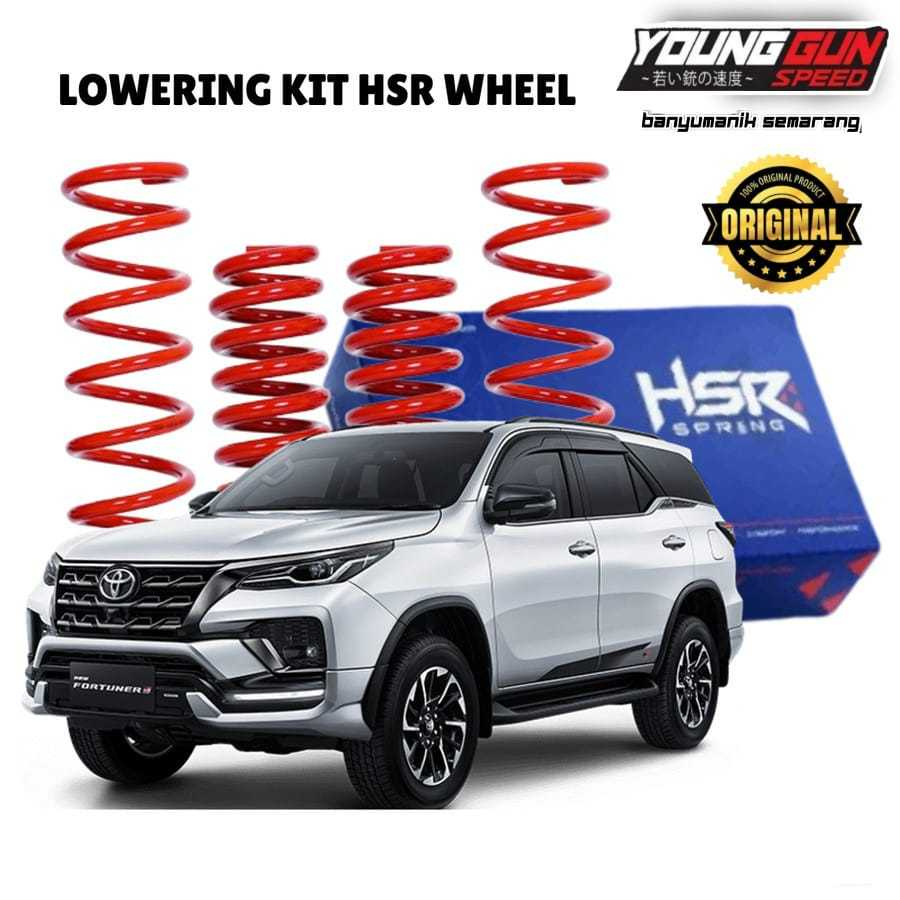 Spring lowering kit hsr wheel buat fortuner per ceper hsr wheel toko variasi demak
