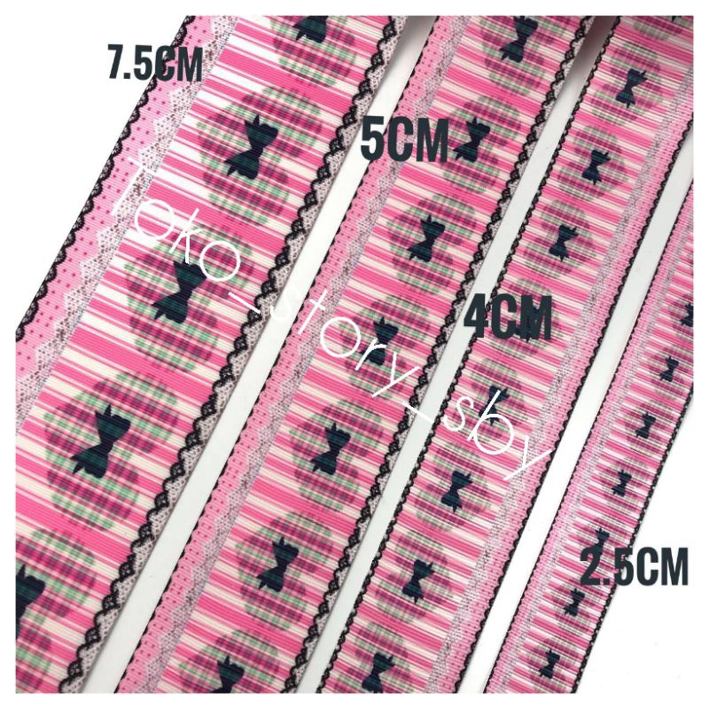 

1 YARD - PITA MOTIF PITA LOVE | PITA KADO | PITA GARIS GARIS LOVE PINK