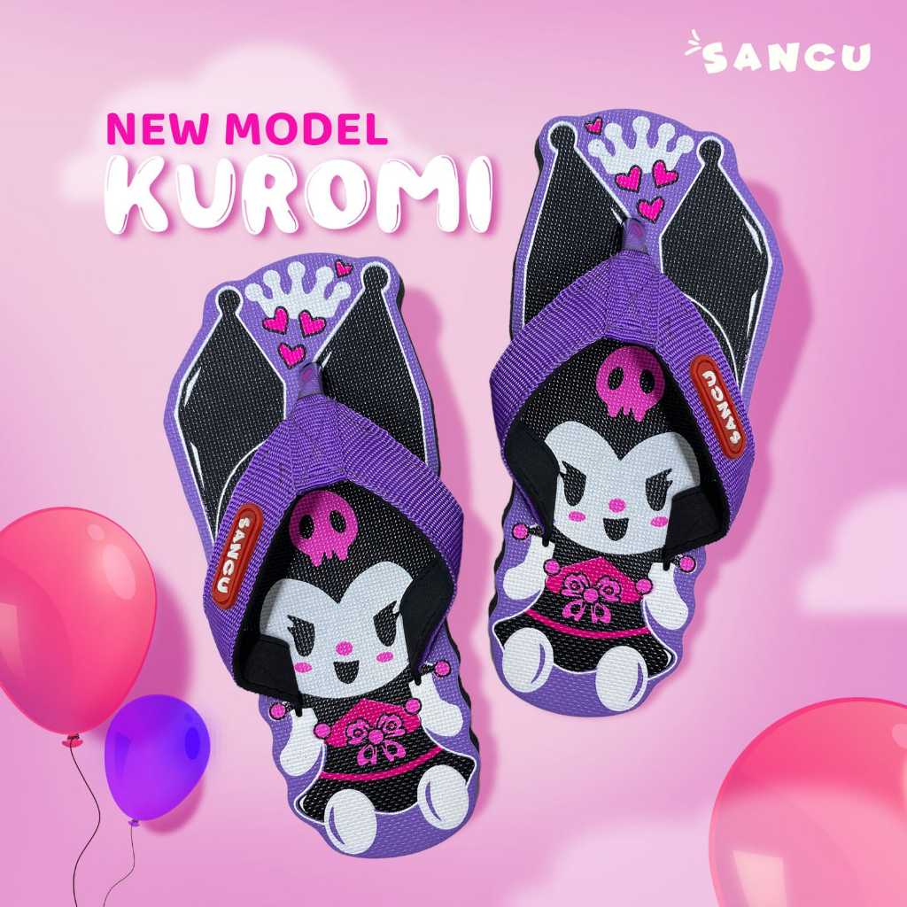 Sandal Sancu Anak Karakter Kuromi / Sandal Kuromi