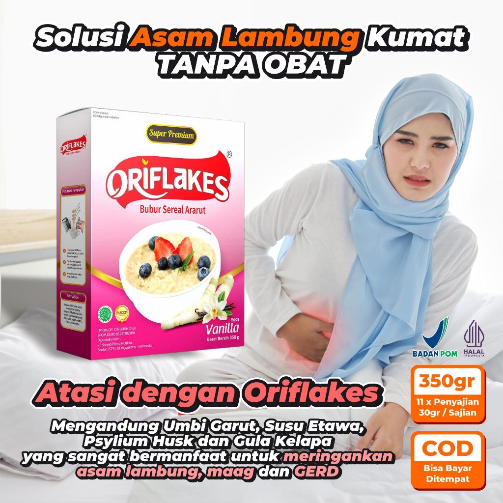 

Oriflakes Sereal Umbi Garut Plus Susu Kambing Etawa Untuk Asam Lambung