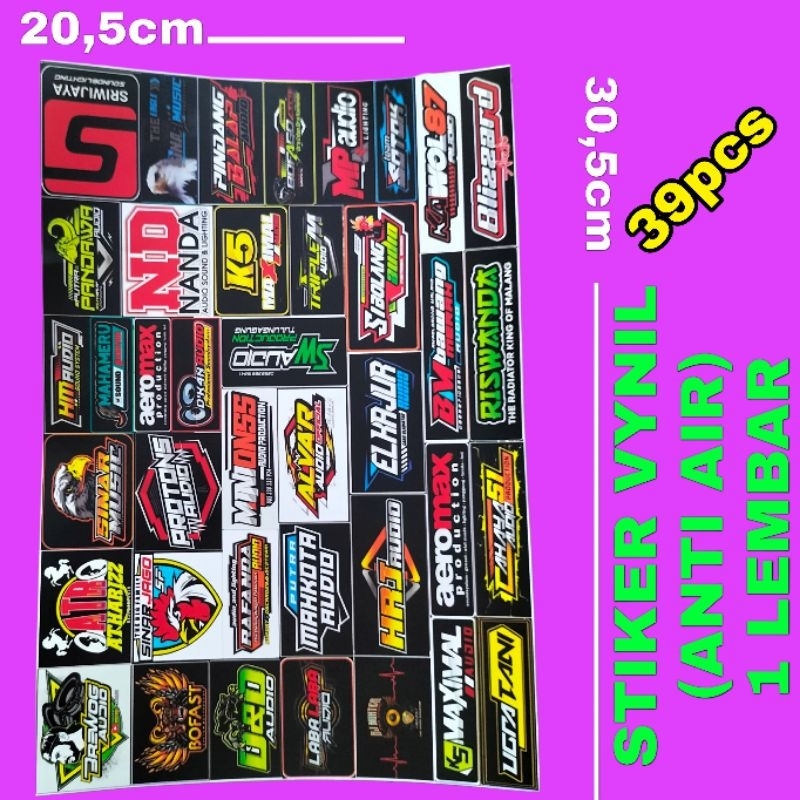 

STIKER MINIATUR SOUNDSYSTEM HOREG ISI 39 PCS BAHAN VYNIL