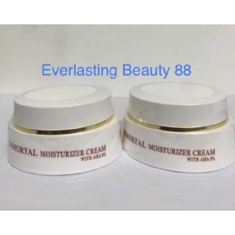 Immortal Moisturizer Cream with AHA 8% - krim pelembab pencerah anti aging AHA 8 % - BPOM