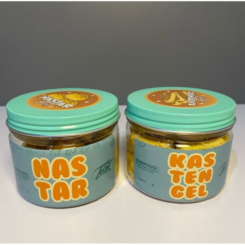 

kue kering nastar dan castangel homemade toples 400ml