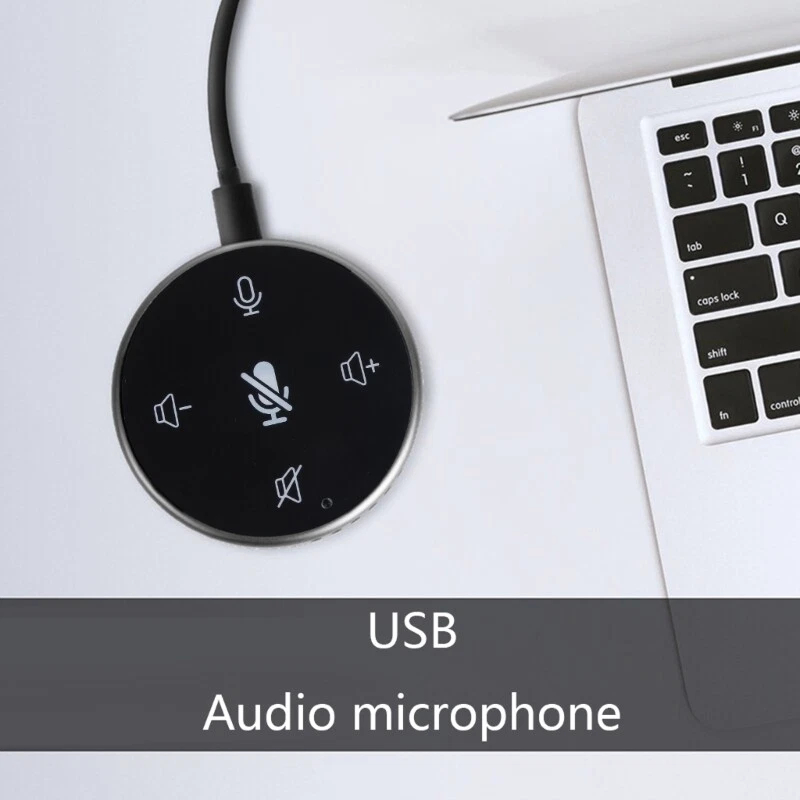 Mic Mikrofon Meeting Rapat Online Zoom 360 Degree Microphone Table Conference