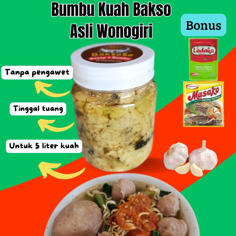 

Kuah Bakso Seger Ngaldu Khas Wonogiri Untuk 5 Liter Kuah