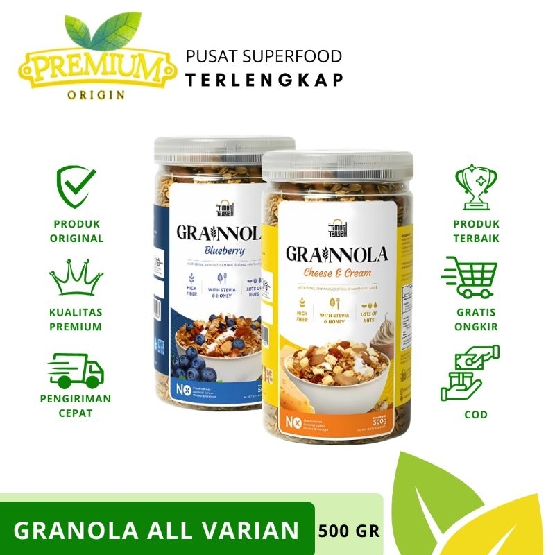 

[ SUPER BEST SELLER ] Granola 500 GR Granola VIRAL Granola Sereal Sehat Oat