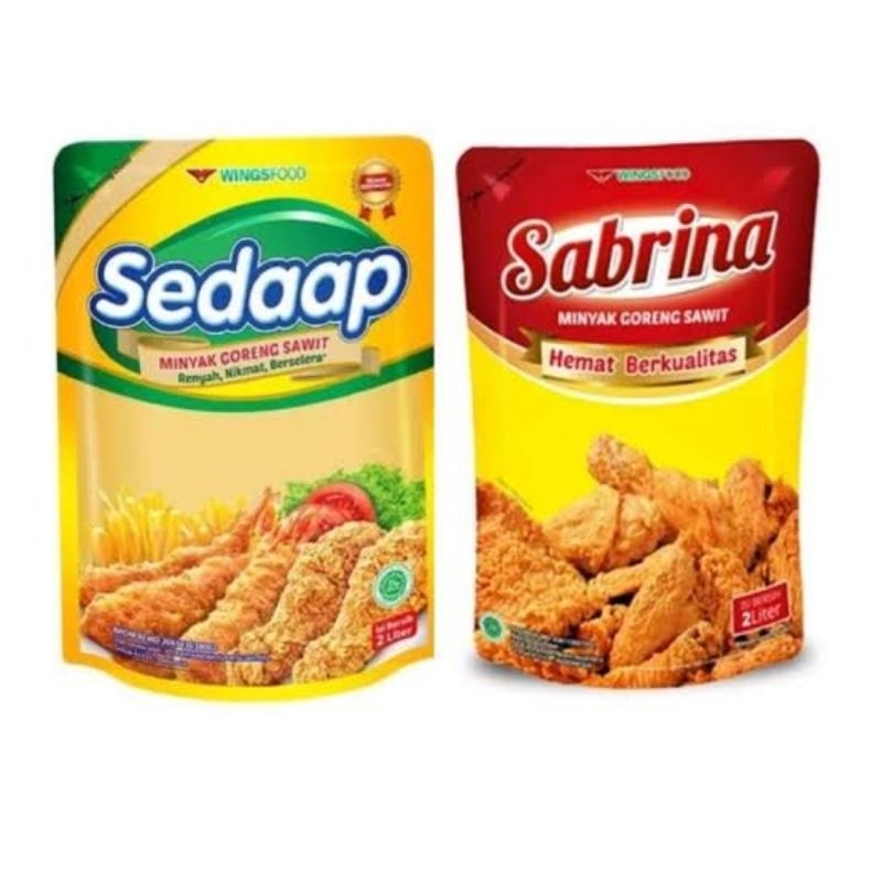 

minyak goreng sedaap sabrina 2 Liter