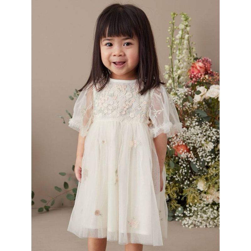 READY STOCK Next flower dress dress tutu dress bunga dress anak dress bayi bukan annafie sarah louis