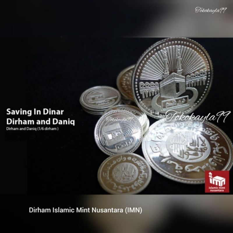 Dirham IMN 3.11gr / IMN 2.975gr Bersertifikat - Classic & Nabawi (original) Koin Perak Fine Silver 9