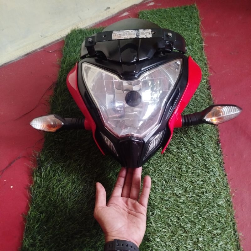 HeadLamp Reflektor Lampu Depan Fullset Kawasaki Bajaj 200NS Original Copotan