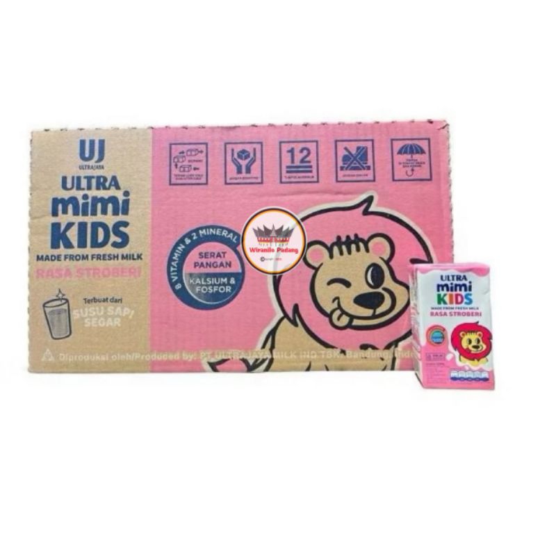 

Ultra Mimi Susu UHT Rasa Strawberry 125ml ( 1 Karton 40 Pcs)