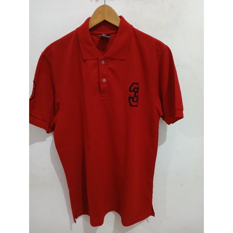 Kaos Pria Polosport Warna Merah