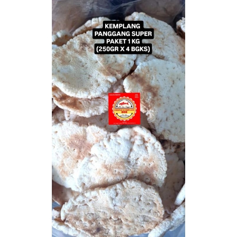 

PAKET 1 KG KERUPUK KEMPLANG BAKAR SUPER KEMPLANG PANGGANG SUPER