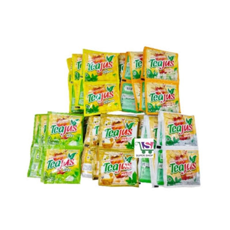 

TEA JUS MINUMAN ANEKA RASA GULA BATU | APEL | MELATI | MADU |LEMON SACHET RENCENG NETTO 10 PCS X 8GR
