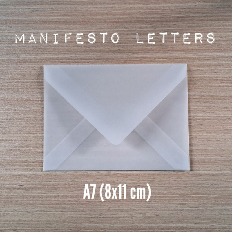 

(1pc) Vellum Envelope A7 | Amplop Kalkir