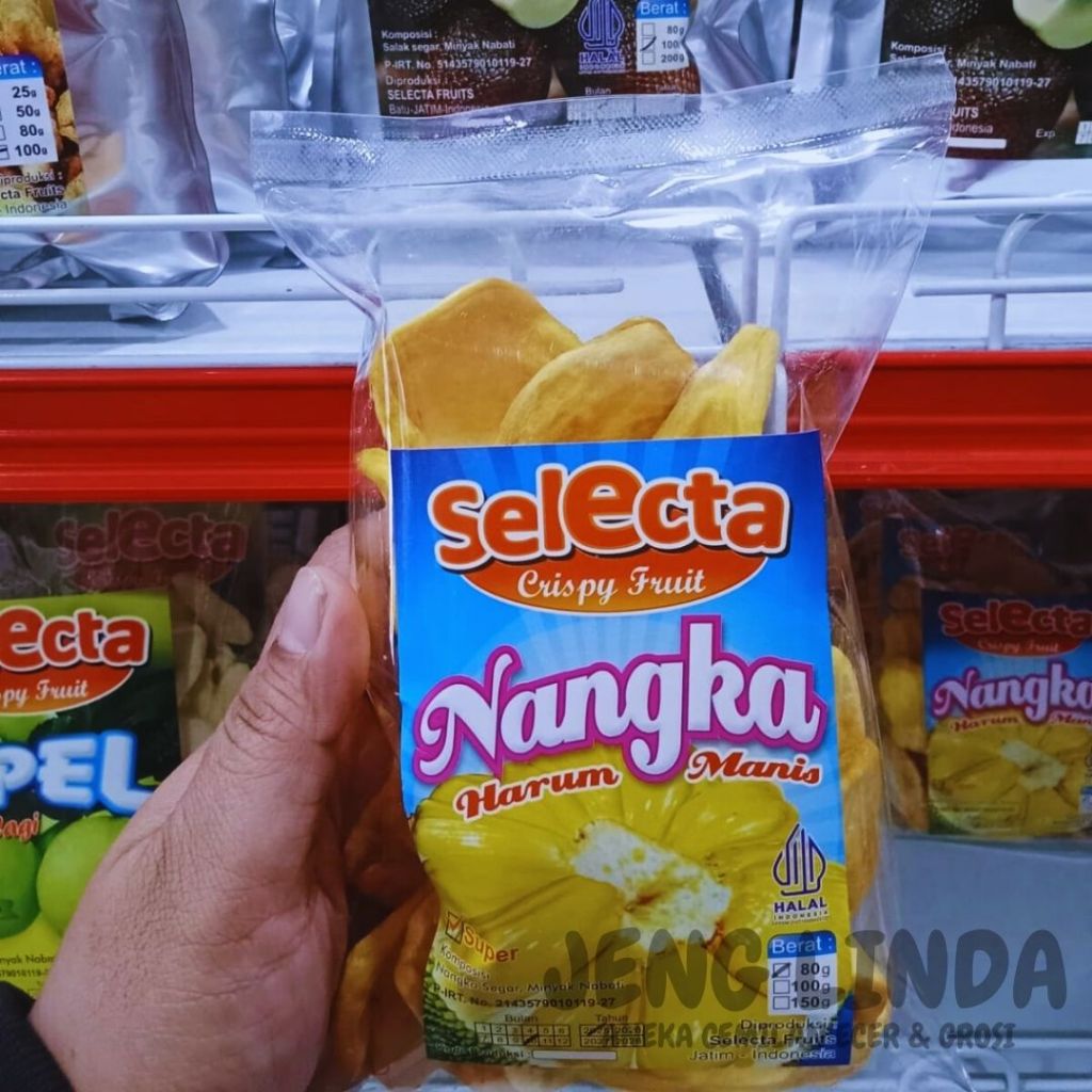 

Keripik Nangka Super Selecta Transparan 80gr Oleh Oleh Khas Malang Batu by Jeng Linda