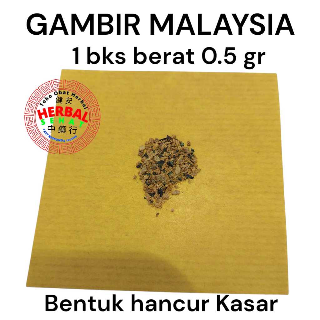 

Original Gambir Malaysia 0,5 Gram Cham Si - Samsu - Herbal Oles Tahan Lama
