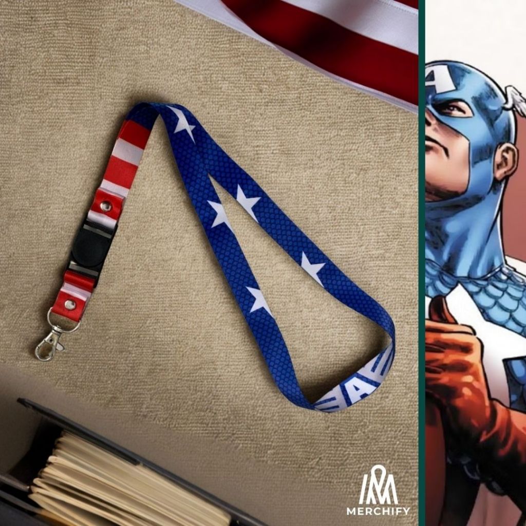 

Lanyard CAPTAIN AMERICA Marvel Avengers Merchandise Tali ID Card (unofficial)
