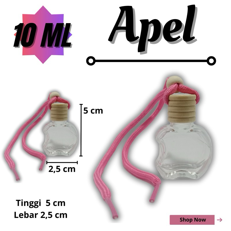 Botol Kosong 10Ml/Botol Parfum Mobil/Apple 10ml TERMURAH