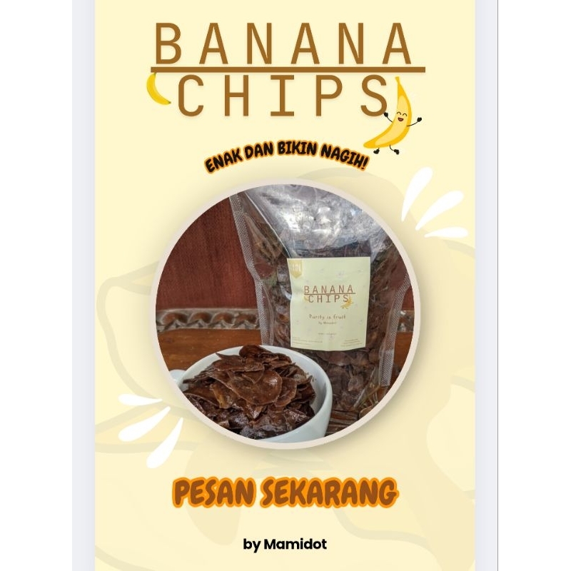 

Keripik pisang coklat banana chips kripik pisang kepok manis 175g rasa berbeda standing pouch momi food momidot