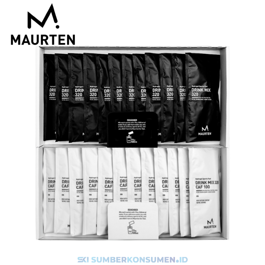

Maurten Drink Mix 320 & Caf 100 Box of 14pc / No Caffeine Kafein Sports Fuel Energy