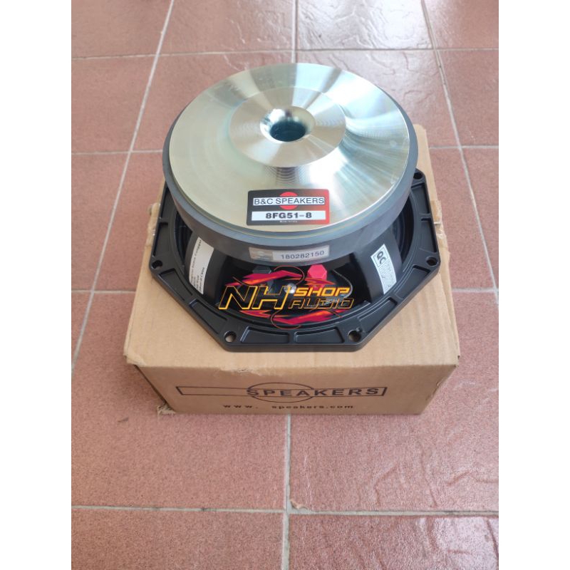 Speaker B&C  8FG51-8 8FG51 Grade A 8in 8 inchi 8 inch Middle Mid Low 300 Watt Speaker Miniatur 8in S