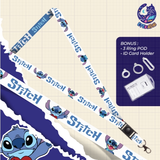 

Lanyard Id Card Pod Lilo & Stitch