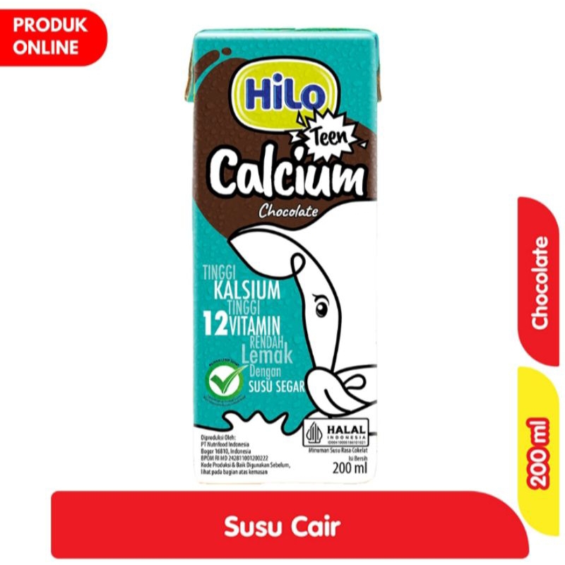 

HiLo Teen Susu UHT Chocolate 200 ml