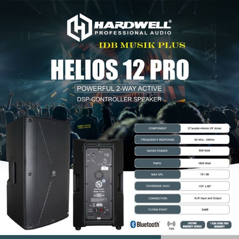 Speaker Aktif 12" Hardwell Helios 12 Pro Helios 12Pro Helios12 Pro Helios12Pro Original