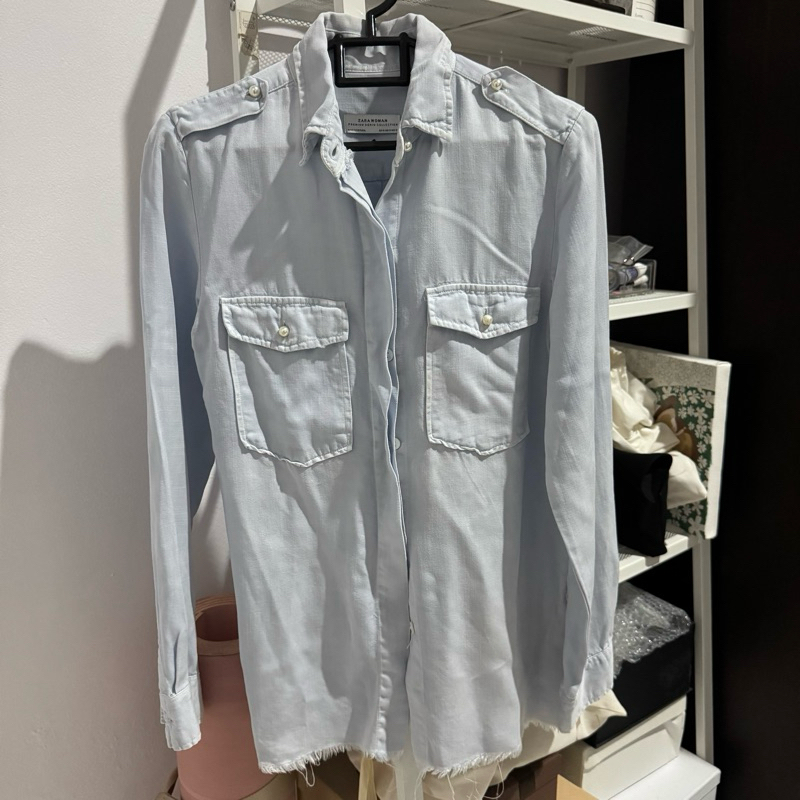 Preloved ZARA Premium Denim Collection Baby Blue