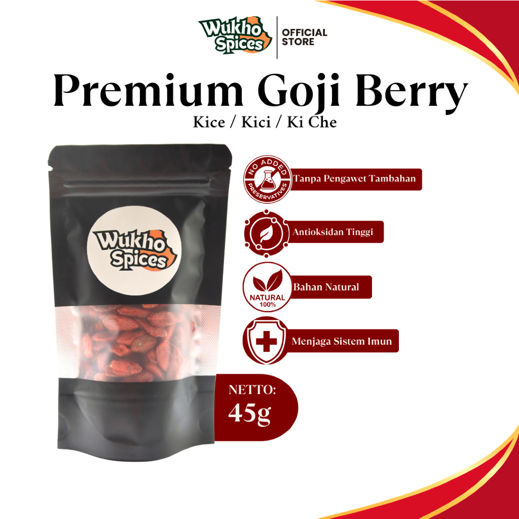 

Wukho Spices - Premium Goji Berry / Ki Chi / Kiche / Ki Che Antioksidan Tinggi