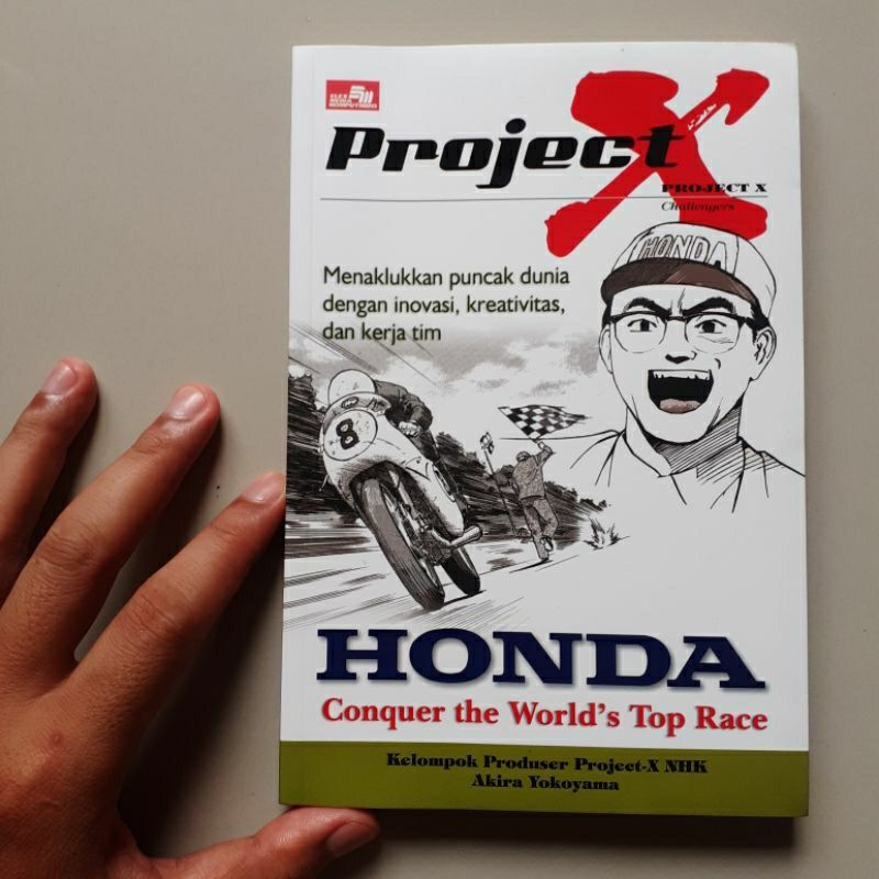 buku komik kartun Project X Honda Conquer the World's Top Race