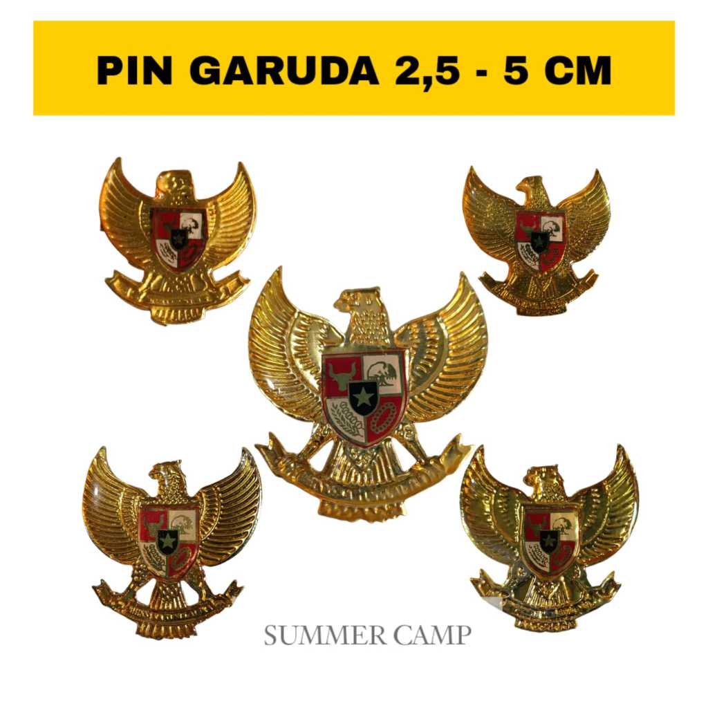Pin garuda / Pin Peci paskibra 2,5-5CM