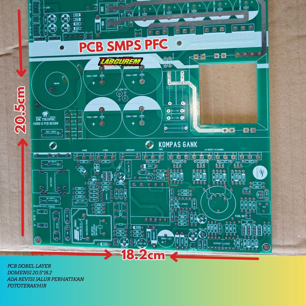 PCB SMPS FULLBRIDGE FB PFC DOBEL LAYER