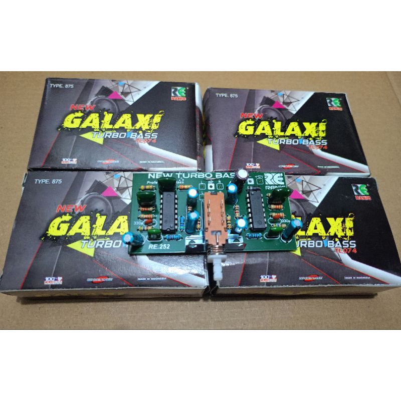 Kit Galaxy Galaxi New Turbobass Stereo 2 IC TL074 12V / kit Galaxi 2 IC Turbo Bass