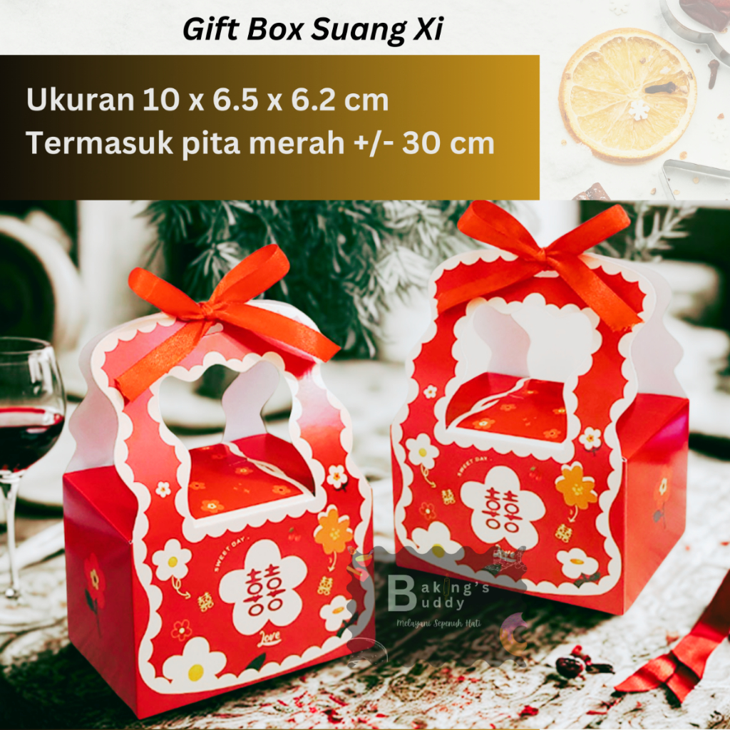 

Gift Box Kotak Hadiah Kawinan Suang Xi