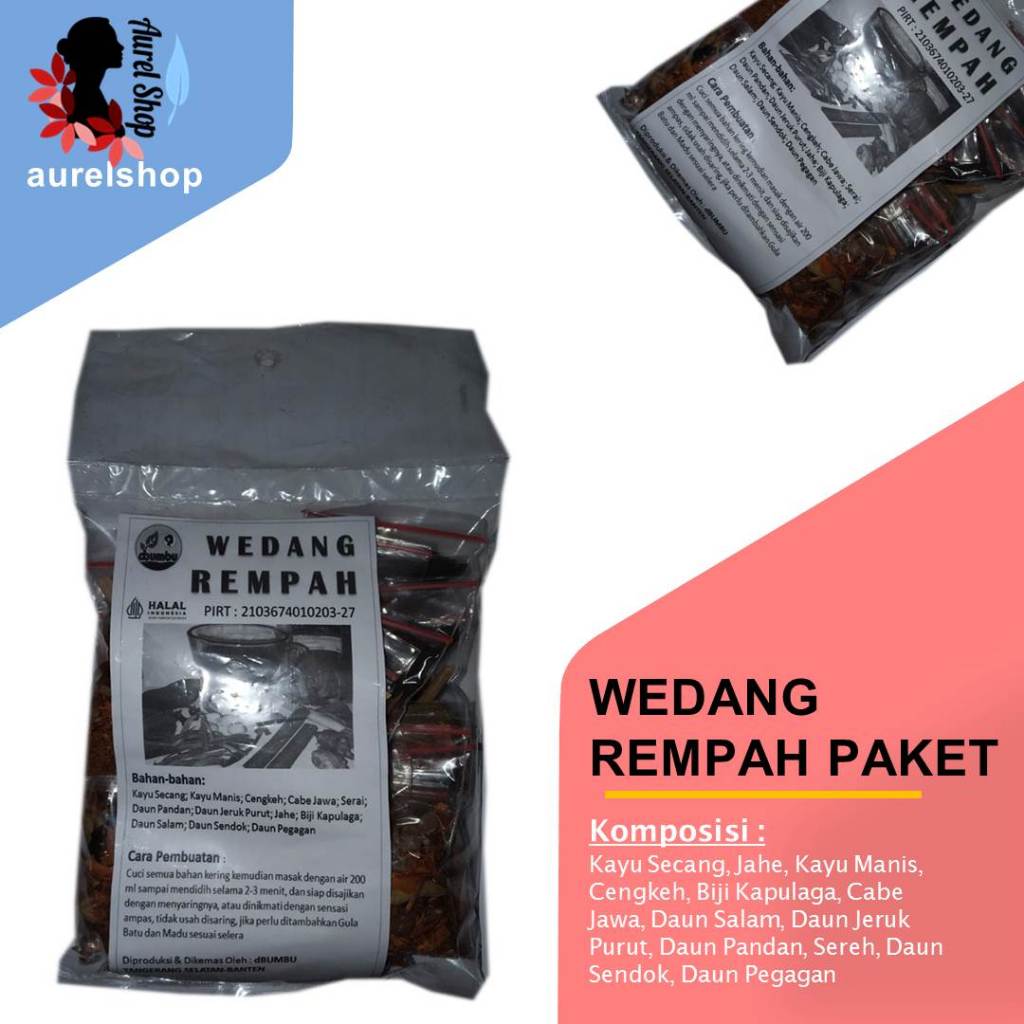 

Wedang Rempah Uwuh Mini Kering Paket isi 10 pcs