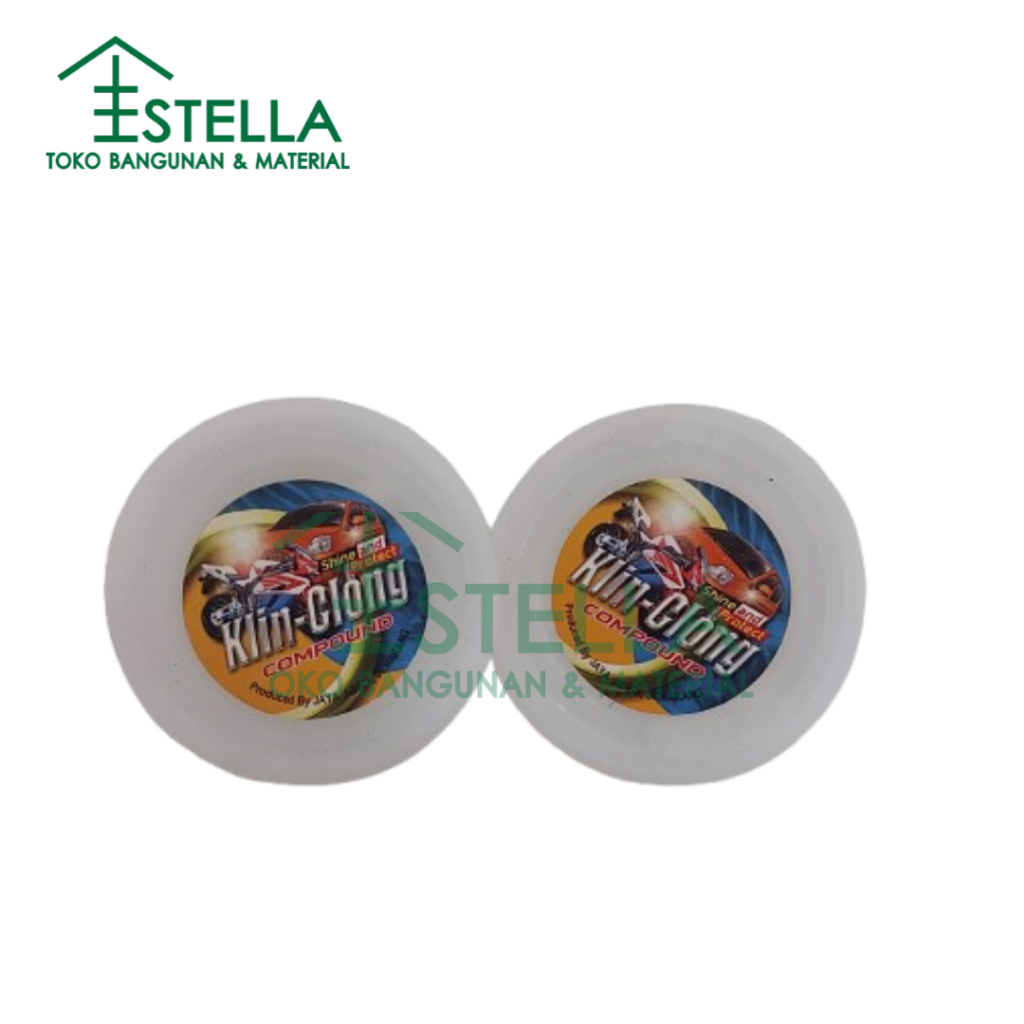 KLIN CLONG Rubbing Compound Putih Ivory Kecil - Kompon Motor Mobil