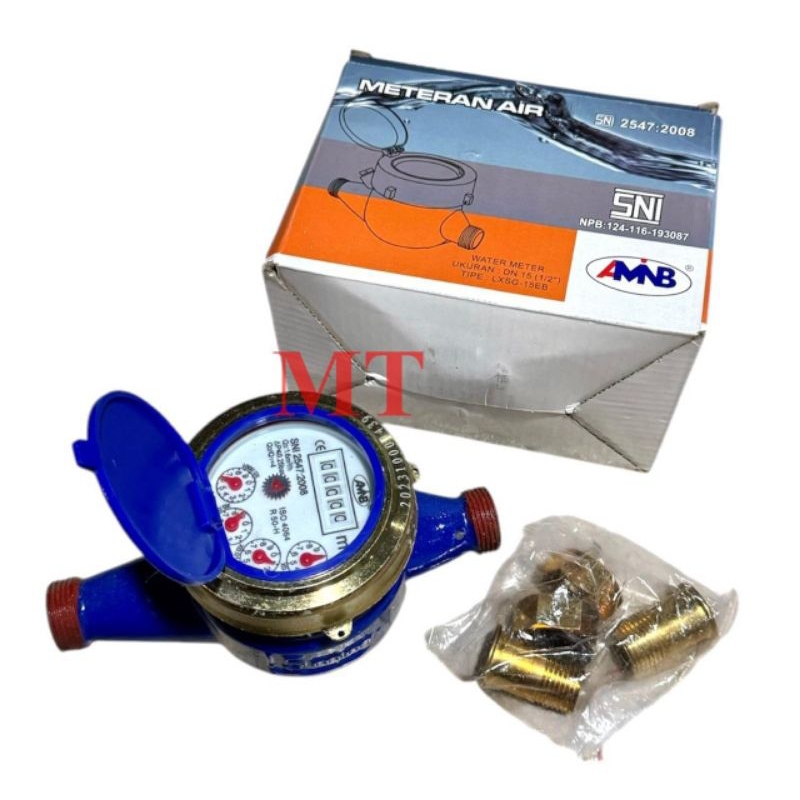 METERAN AIR PDAM 1/2" INCH AMNB METERAN AIR BODY BESI AMNB 4 JARUM PAM PIPA