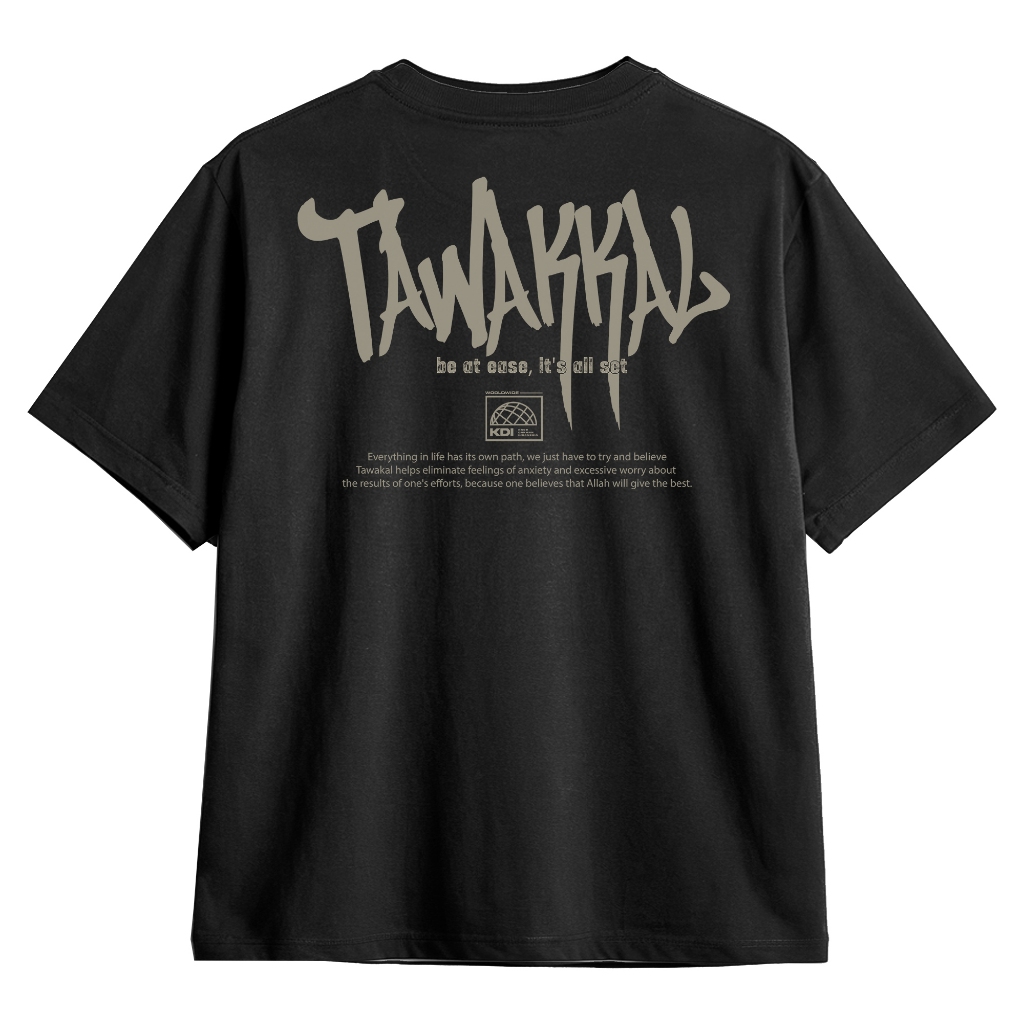 Kaos Dakwah Kaos Santri Baju Muslim Tawakal Tawakkal - Kaos Dakwah Indonesia