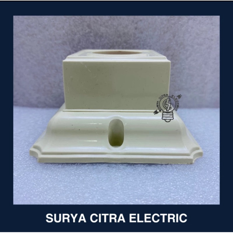 BROCO Fiting Lampu Plafon Tempel Kotak