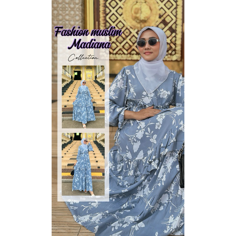 Gamis Susun Rayon Gamis Ruffle Homey Dress Rayon Polos Busui FrendlyGamis Susun Rayon Gamis Ruffle H