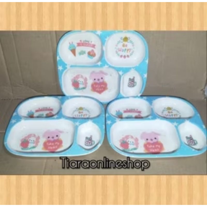 piring melamin sekat piring kotak melamin