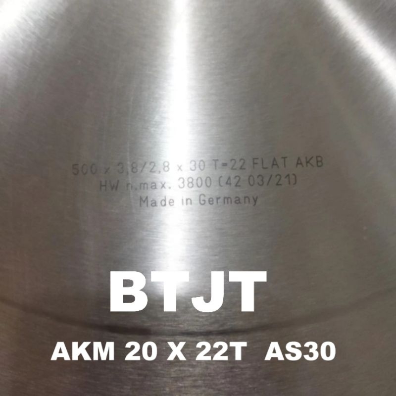 AKM PISAU GERGAJI CIRCULAR SAW BLADE 20" X 22T GIGI AKM GERMANY