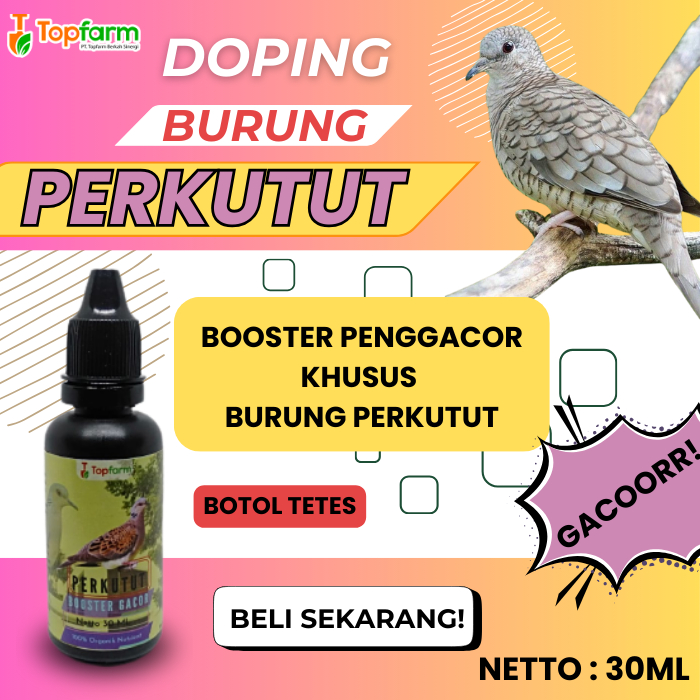 Vitamin Burung Perkutut/ Obat Perkutut Agar Gacor/ Vitamin Perkutut Super Gacor/ Booster Burung Perk