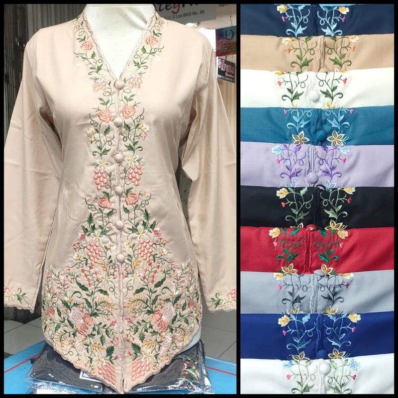 KEBAYA ENCIM BORDIR SIMPLE #KEBAYATERBARU #KEBAYAMURAH #KEBAYABUTIK #KEBAYABESTSELLER BY NAYLA