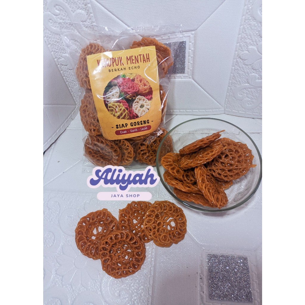 Kerupuk seblak mentah 1kg aneka macam kerupuk kering asli purworejo