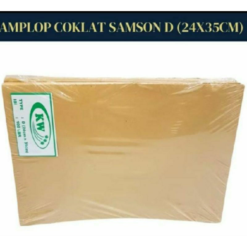 

AMPLOP SAMSON COKLAT FOLIO D / LAMARAN KERJA / AMPLOP DOCUMENT