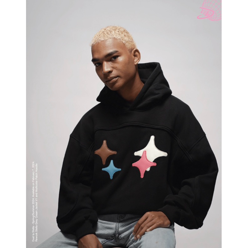 HOODIE DUSTLASTELLA MUlTICOLOR PATCH